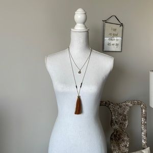 Double layer boho necklace